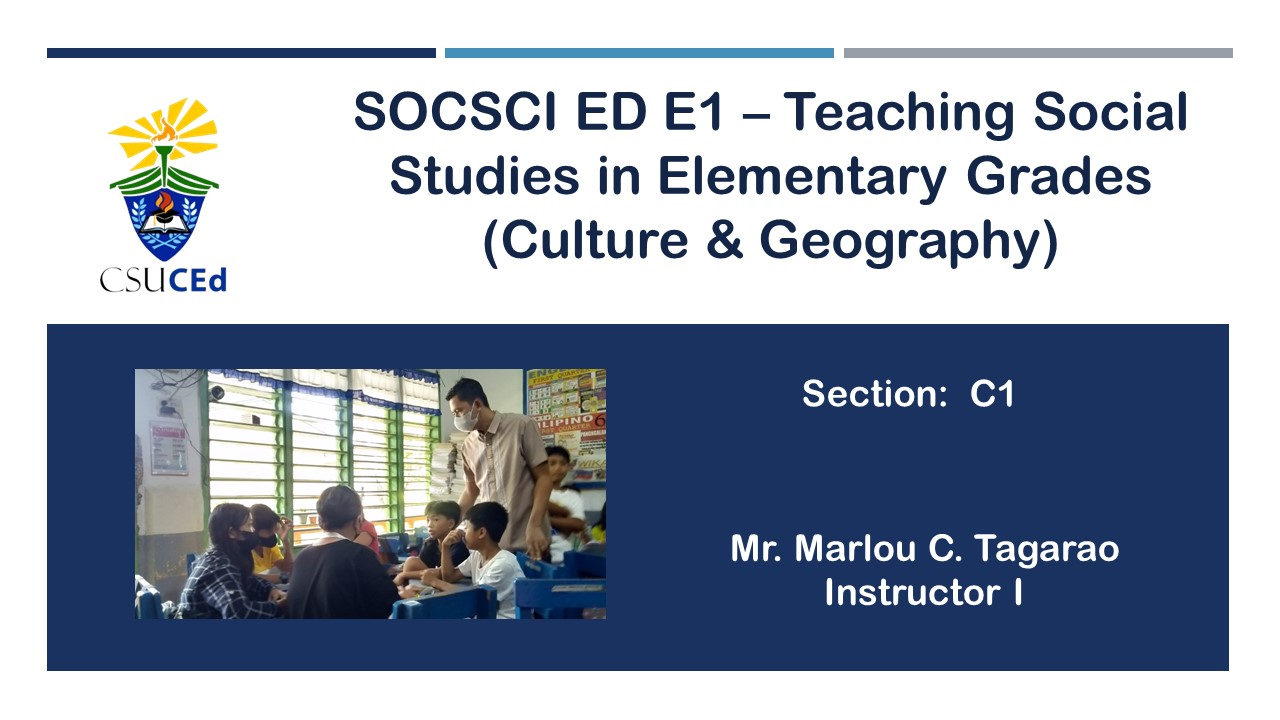 Summary of Teaching Social Studies in Elementary Grades (Culture